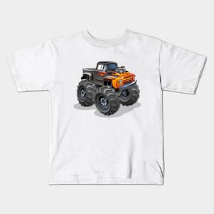 Cartoon Monster Truck Kids T-Shirt